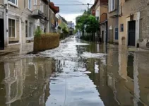 enchentes na rua São João