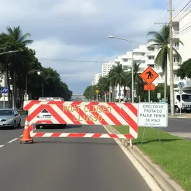 interdição Avenida do Estado
