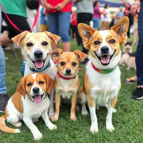 feira de adoção de cães e gatos