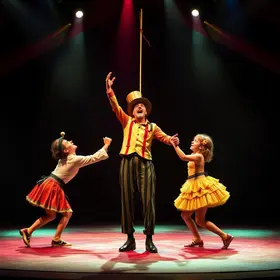 espetáculos de circo e teatro