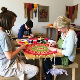 oficinas de mandalas e feltragem