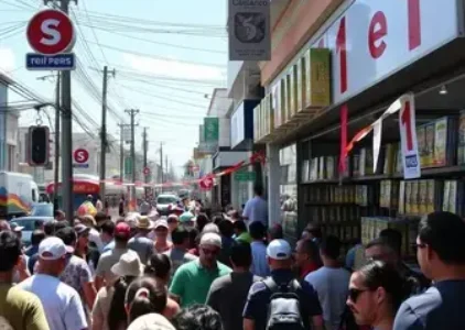inauguração de loja
