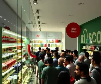 inauguração de loja no Brás