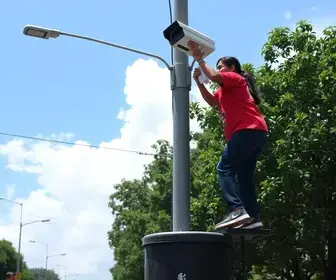 câmera instalada irregularmente